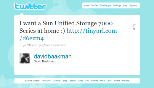 I want a Sun Unified Storage 7000 Series at home :)